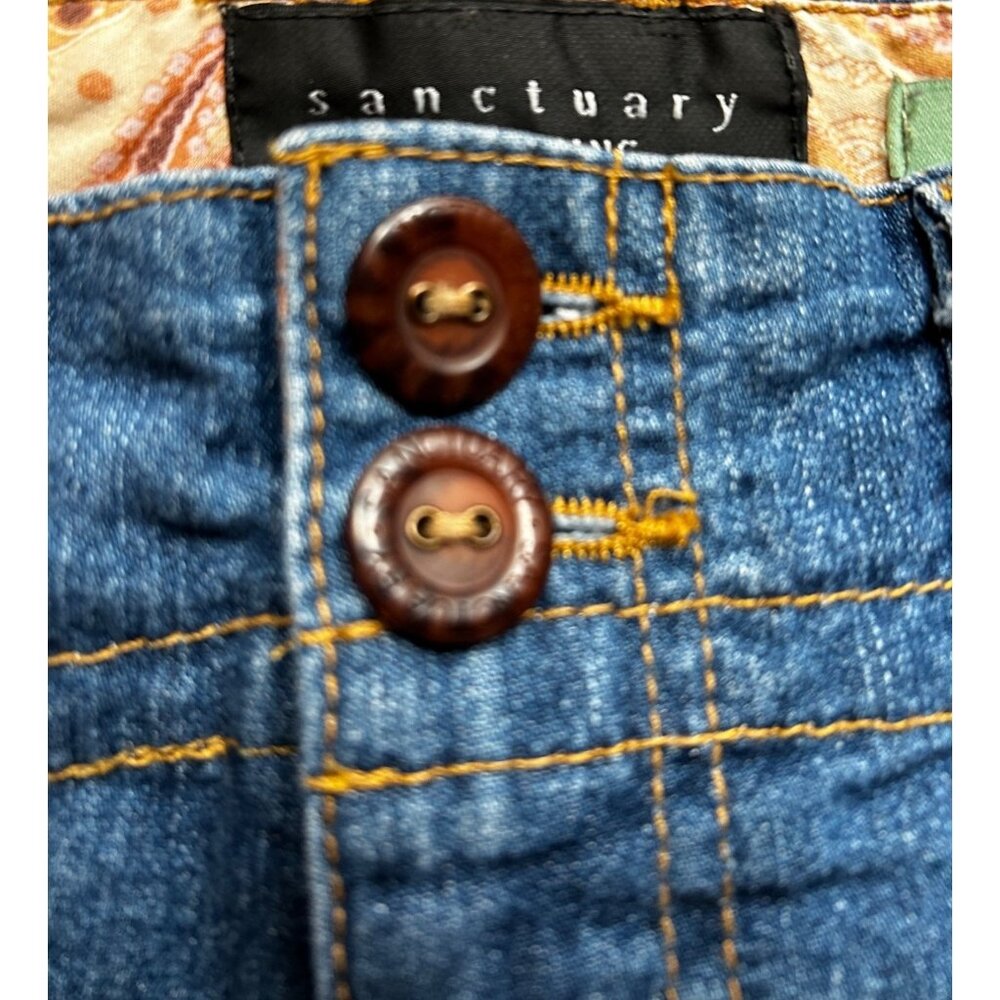 Sanctuary Los Angeles Denim Utility Y2K Summer Staples Shorts Made in USA Sz 26 - Picture 9 of 9